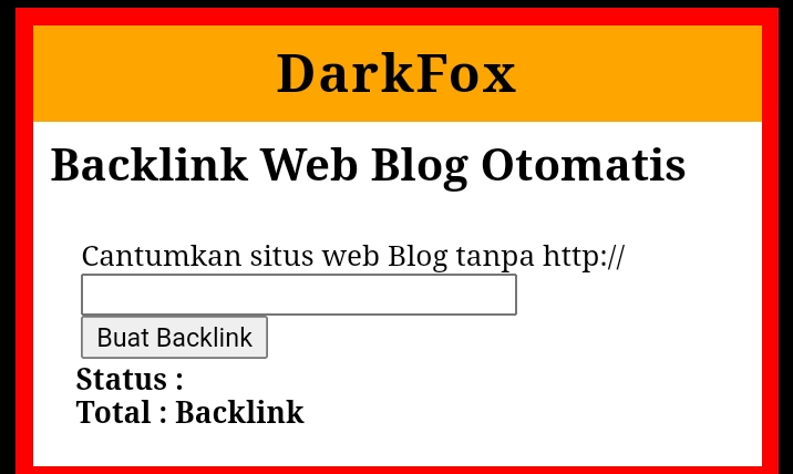 Backlink Web Blog Otomatis
